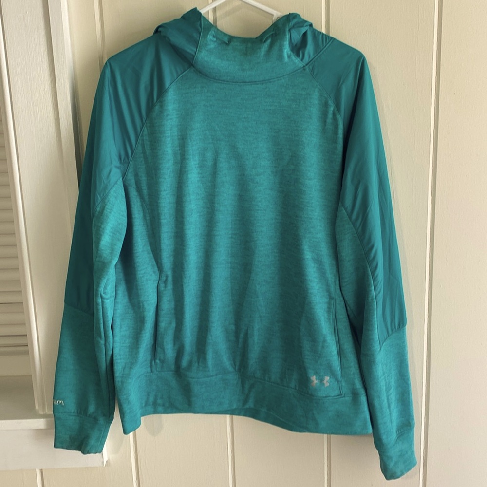 Under armour teal sweatshirt. Storm/coldgear